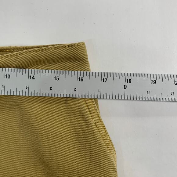 Zara M Chino Trouser Pants Wide Leg Straight Tan Baggy Skater Streetwear - Picture 6 of 11